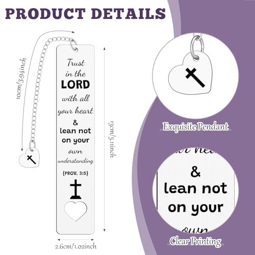 Bible Verse Bookmark Christian Gifts for Women Men Inspirational Religious Gifts Catholic Spiritual Gift Easter Mothers Day Birthday Gift for Mom Dad Friends Book Lovers Reading Accessories