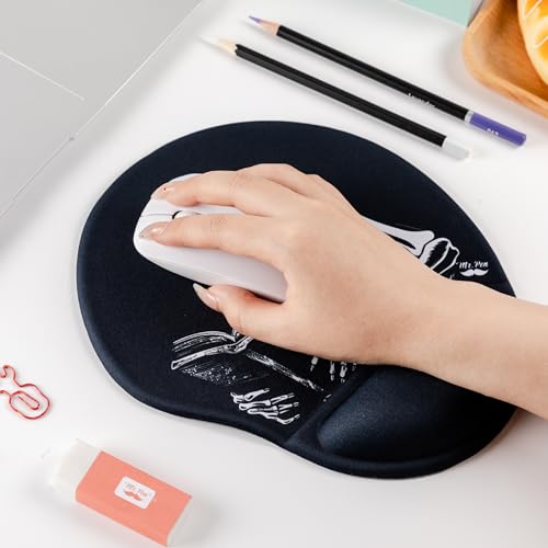 Mr. Pen- Ergonomic Mouse Pad with Wrist Rest, Grim Reader Design - color: Grim Reader