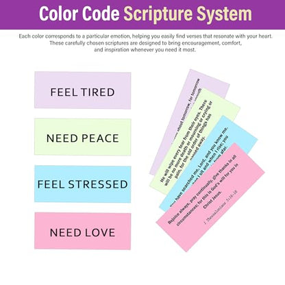 Bible Verse Box for Grandma – 150 Inspirational Scripture Cards in Wooden Box for Stress, Love, Peace & Tiredness – Christian Gift for Women - color: Grandma Bible
