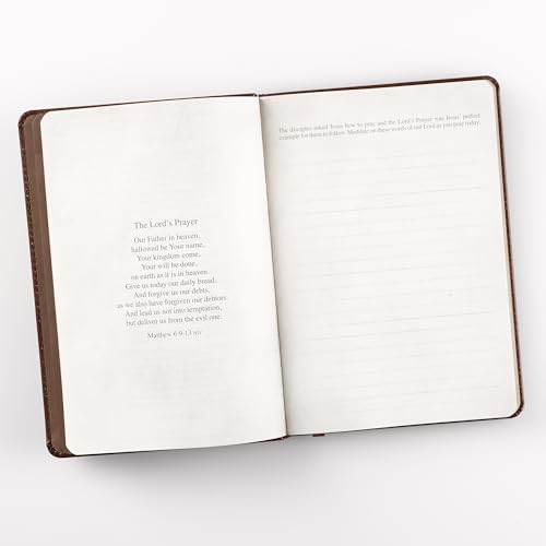 The Lord's Prayer Faux Leather Prayer Journal - Matthew 6: 9-13
