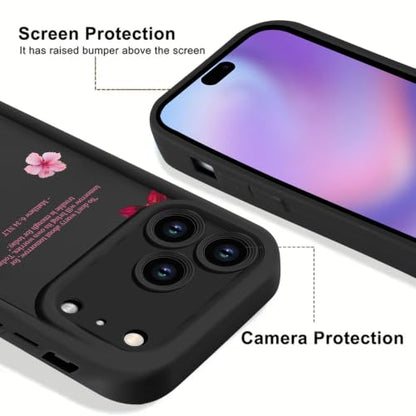 Psalms 30:5 Bible Verse Jesus Christian Flower Phone Case for iPhone 17e/iPhone 16e Case Shockproof Soft Protective for Women Men Cover Funda for iPhone 17e/iPhone 16e 6.1 Inch - color: Flower