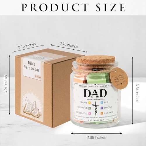 SouthLisa Bible Jar For Dad - color: Dad Bible Verse Jar