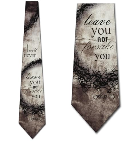 Eagles Wings Forsake You Religious Ties Inspirational Mens Necktie