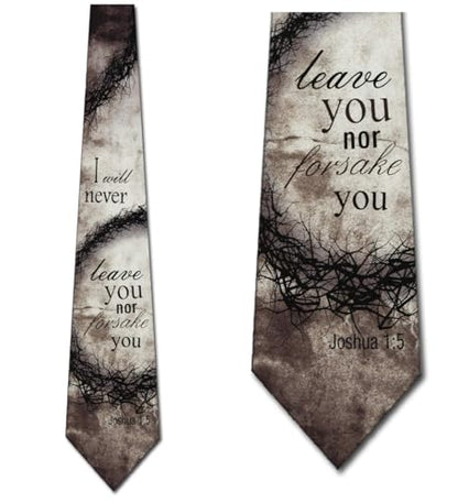 Eagles Wings Forsake You Religious Ties Inspirational Mens Necktie