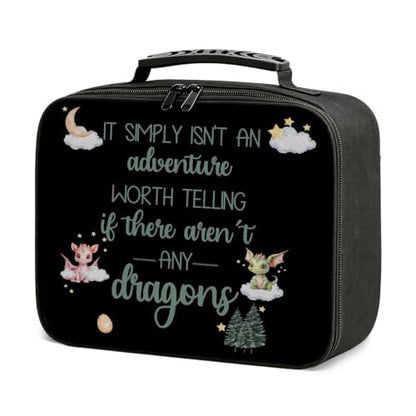 Fantasy Pink Green Dragon Insulated Lunchbox Bag - color: Dragon