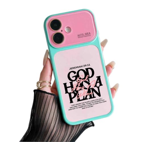 Y2K God Has A Plan Jeremiah 29:11 Phone Case for iPhone 14 Plus, Green - color: Greenrosepurple, size: iPhone 14 Plus