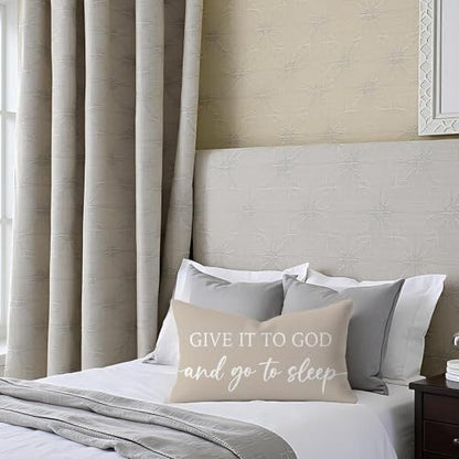 Warm Beige Lumbar Pillow Covers 12x20 Inch Set of 2 - color: Warm Beige