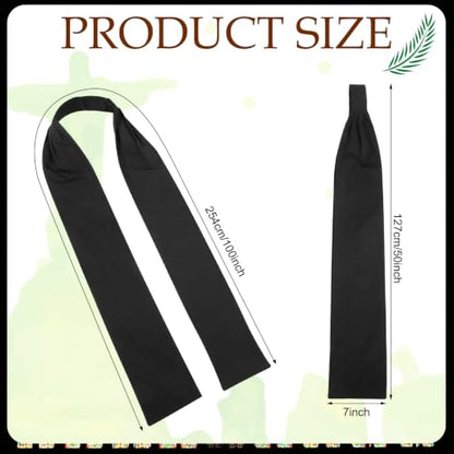 Cuffbow 100" Long, Clergy Tippet Pleated Tippet