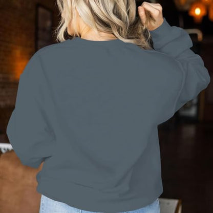 KEEVICI Christian Jesus Sweatshirts For Women Religious Bible Verse Cross Sweatshirt God Hoodie Faith Long Sleeve Shirts - color: Deep Gray, size: Small