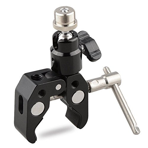 CAMVATE Crab Clamp Articulated 1/4 Mini Ball Head for Microphones - 1465 - size: Mini