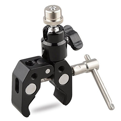 CAMVATE Crab Clamp Articulated 1/4 Mini Ball Head for Microphones - 1465 - size: Mini