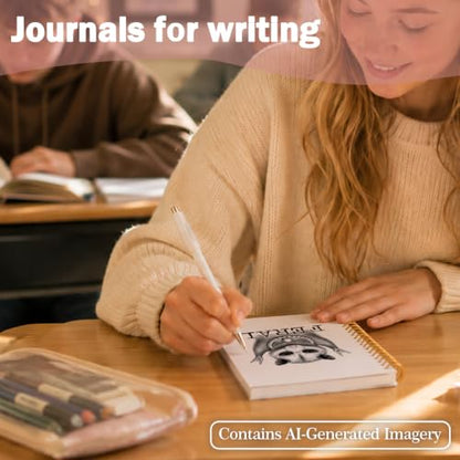 Funny Opossum Feral Notebook Journal for Women Teen Girls Gifts - color: Opossum
