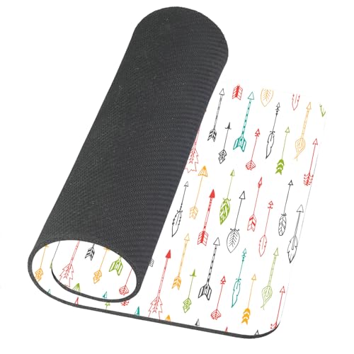 TSSOHU Small Mouse Pad 7.9 x 9.5 Inch, Colorful Arrows Mousepad with Washable Lycra Cloth, Non-Slip Rubber Base Mousepads, Computer Mouse Pads for Wireless Mouse, WMJMP2409 - color: WMJ109