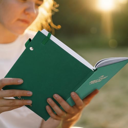 JUBTIC Bible study guide, Sermon & Scripture Journal for Women Green,A5 - color: Dark Green