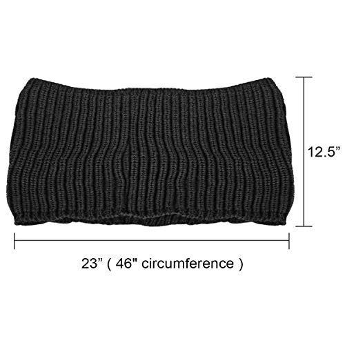 Wrapables Thick Knitted Winter Warm Infinity Scarf - color: Brown Beaver