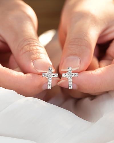 Cross Earrings for Girls Christian Jewerly Gifts for Women Girls - style: Confirmation