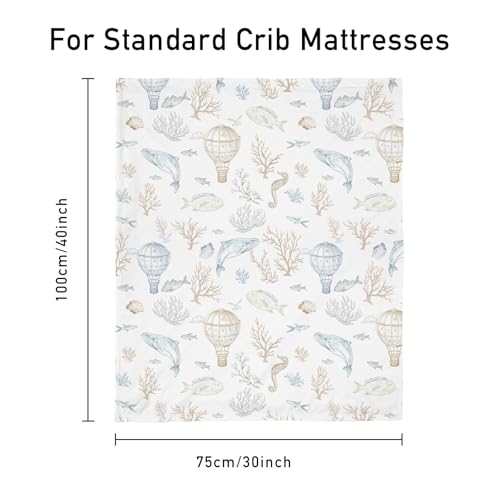 Fleece Baby Blankets for Girls & Boys, Infant Toddler Blanket - color: Light Blue Whale