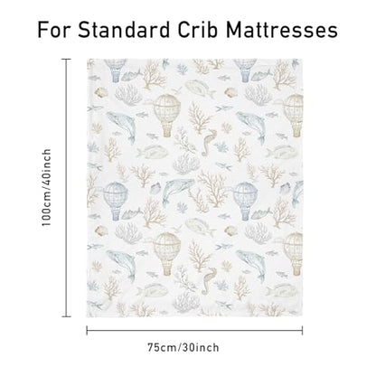 Fleece Baby Blankets for Girls & Boys, Infant Toddler Blanket - color: Light Blue Whale