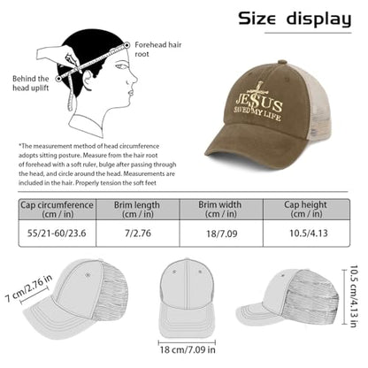 Jesus Hat Gifts for Men - color: Pigment Khaki0210