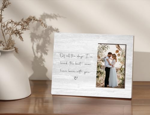 Orchroma Couple Picture Frame,Holiday Gifts for Women,Wedding Gifts for Couple,8x10 Engagement Picture Frame (been with you) - color: The best ones have been with you