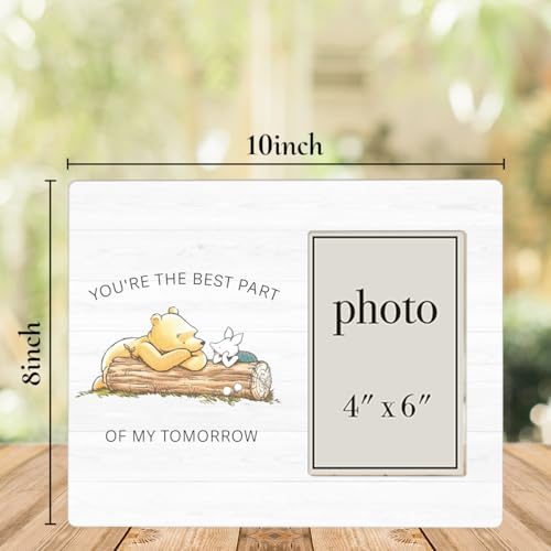 Pooh Bear Quote Picture Frame, Romantic Gifts for Friends Couples - color: You're The Best