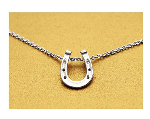 Baydurcan Silvery Necklace for Women Pendant Chain Friendship Necklace Gift - style: horseshoe s