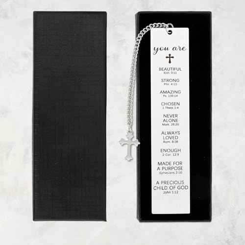 Bible Bookmarks Gifts for Women Christian Gift for Men Mothers Day Gifts for Her Him Christian Birthday Gifts Unique Metal Bible Verse Book Markers Inspirational Gifts for Book Lover Readers Friend