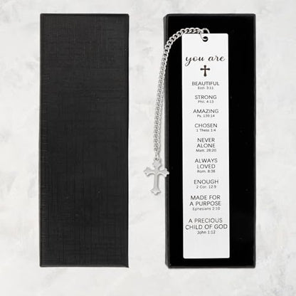 Bible Bookmarks Gifts for Women Christian Gift for Men Mothers Day Gifts for Her Him Christian Birthday Gifts Unique Metal Bible Verse Book Markers Inspirational Gifts for Book Lover Readers Friend