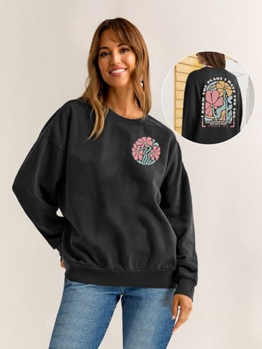 Christian Sweatshirts for Women Jesus Faith Pullover Long Sleeve - color: D-dark Grey, size: X-Large