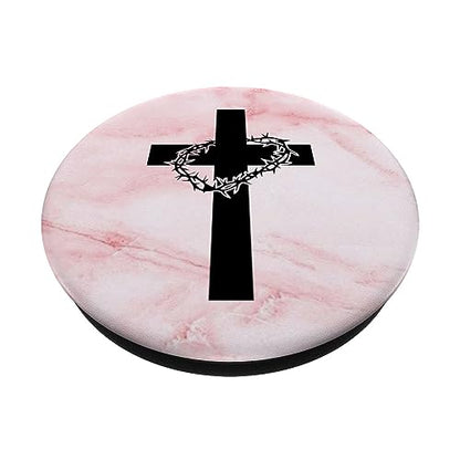 Cross - Jesus Christ PopSockets Adhesive PopGrip - style: Adhesive PopGrip
