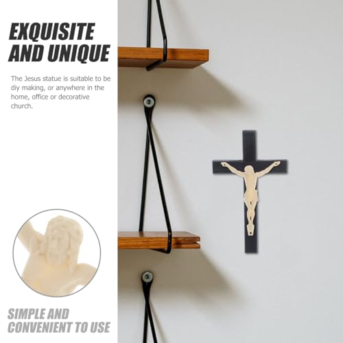 Cabilock DIY Jesus Figurine for Crucifix Wall Cross and Christian Crafts