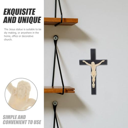 Cabilock DIY Jesus Figurine for Crucifix Wall Cross and Christian Crafts