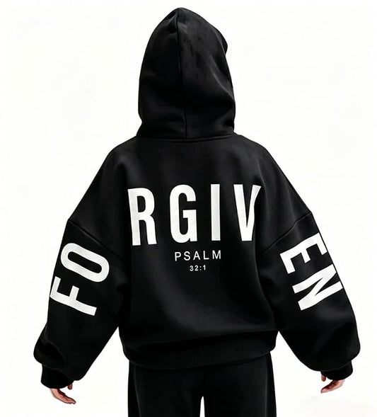 Christian Hoodies Women Blessed Sweatshirts Jesus Religious Sayings Sweater - color: Black 2, size: Small