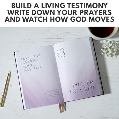 Bible Study Journal – A Year of Reflection, Renewal & Spiritual Growth | 365-Day Guided Scripture Study, Prayer Tracker & Weekly Reflection Prompts | A5 Hardcover, Minimalist & Elegant Design - color: Beige