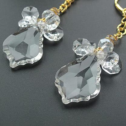 WE 12 Pcs Angel Crystal Keychains, Organza Bag Wedding Party Favors