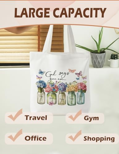 Bible Bags for Women, Christian Tote Bag, Gifts for Christian Women - color: God Says