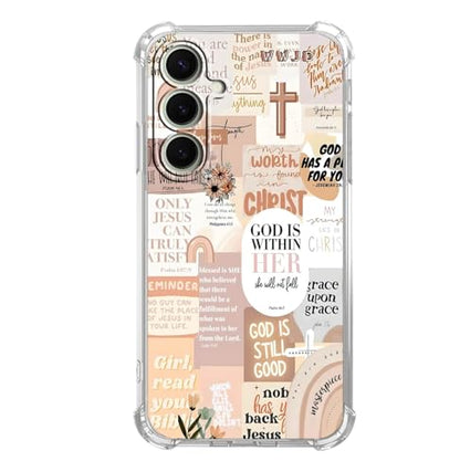 God with Us Case for Samsung Galaxy S26 Plus,Christian Quote,Trendy Cool Soft TPU Bumper Cover for Samsung Galaxy S26 Plus - color: Religion2