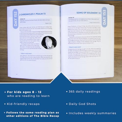 The Bible Recap for Kids: A 365-Day Guide through the Bible for Young Readers (A 365-Day Guide Through Scripture for Children ―Perfect for Sunday School, Homeschool, & Curriculum for Ages 8-12)