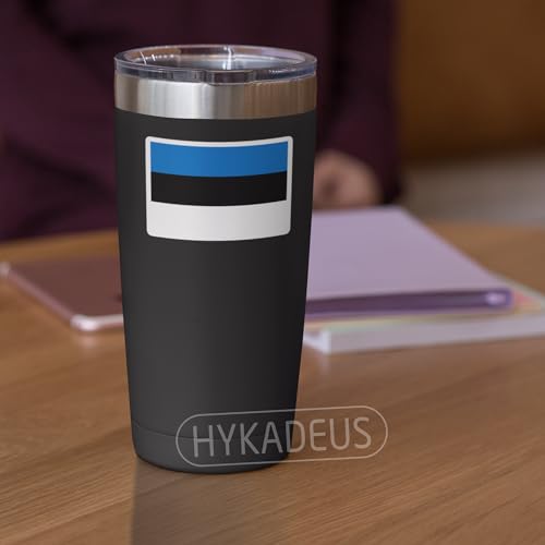 (3Pcs) Estonia Flag Stickers – Estonian Sticker Country Flags Waterproof Vinyl Decals for Laptop, Water Bottle, Scrapbook, Phone Case, Helmet, Hard Hat, 3" x 2" - color: Estonia