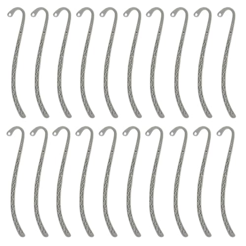 Metal Bookmarks, Set of 20 - color: Silver