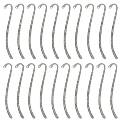 Metal Bookmarks, Set of 20 - color: Silver