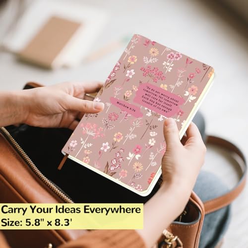 Christian Leather Lined Journal 200 Pages A5 Ruled Notebooks - color: Multi 1563