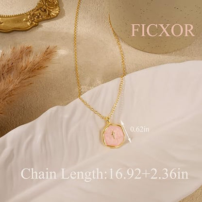 Cross Necklace for Women,Dainty 14k Gold Plated Pendant Necklaces - color: Gold-1
