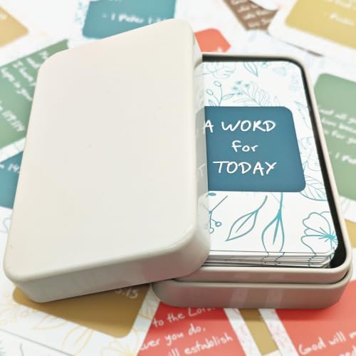 MOBU- Prayer Cards 70 Unique Bible Verse Cards with Portable Storage Box