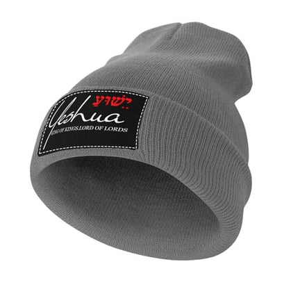 Yeshua Jesus Christian Beanie Hat Warm Winter Skull Caps Knit Slouchy Beanies for Outdoor - color: Charcoal-03