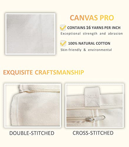 Canvas Tote Bag, Pockets, Zipper, Durable, Lightweight, Cotton Shopping Cloth Bag, Gifts - color: Girl’s Avatar