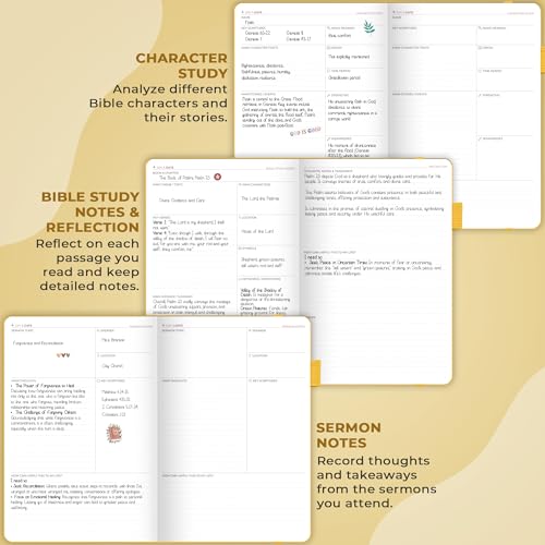 Clever Fox Bible Study Journal, Guide, Supplies for Women 7x10 Amber Yellow - color: Amber Yellow, size: Smaller than A4 (7" x 10")