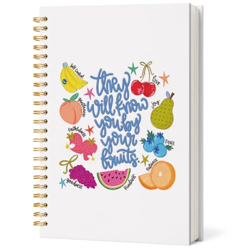 Fruits Spirit Bible Notebook Journal Women Teen Girls Gifts - color: Fruits Christian