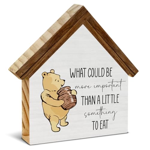 Pooh Bear Kitchen Decor, What Could Be More Important Than Eat Sign - color: What