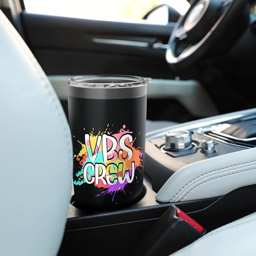 I Love VBS Crew Vacation Bible School Paint Splatter Stainless Steel Insulated Tumbler